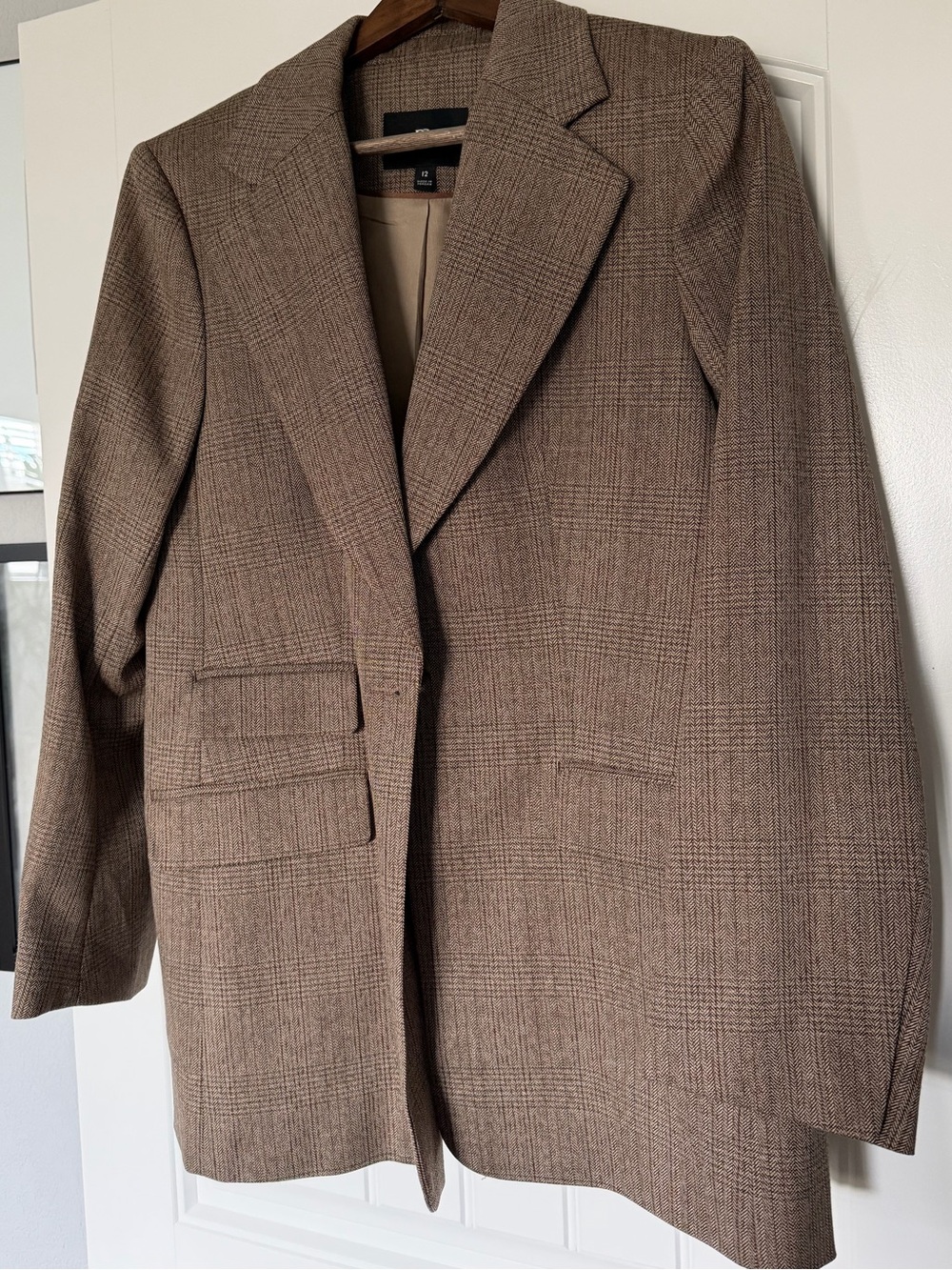 Banana Republic Brown Plaid Blazer